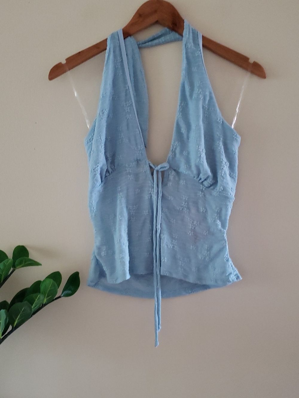 See YOU MONDAY BNWT Halter Top - Blue L